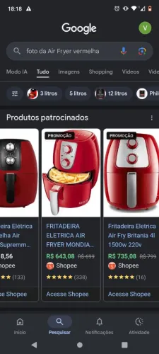 vendo Air fryer seme nova em perfeito estado interessados só chama