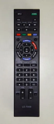 Controle remoto LE-7009 modelo paralelo projetado para TVs Sony LCD/LED/Bravia