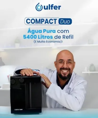 Ulfer Compact Duo: água gelada ou natural. Você escolhe, ele entrega.