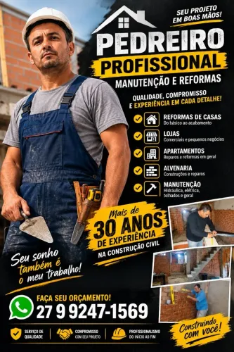 Pedreiro Disponível 