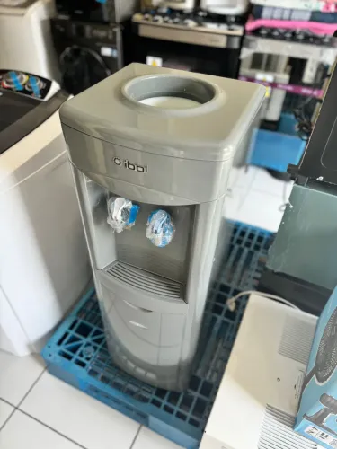 Bebedouro de coluna Ibbl cinza Inox 127v novo com garantia