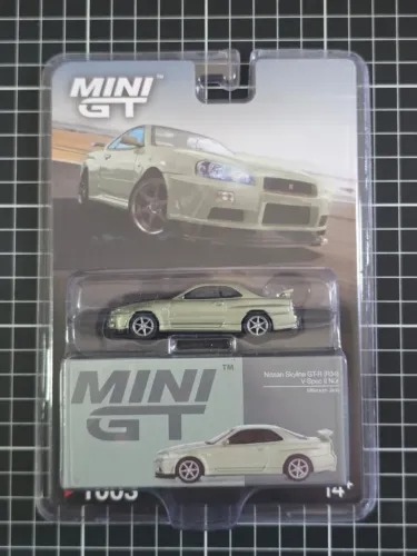 Nissan Skyline GT-R R34 V-Spec Millenium Jade - MiniGT