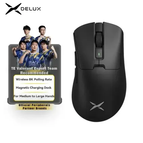 Mouse Gamer Delux M900PRO - Sem Fio, Ergonômico e Ultra Preciso