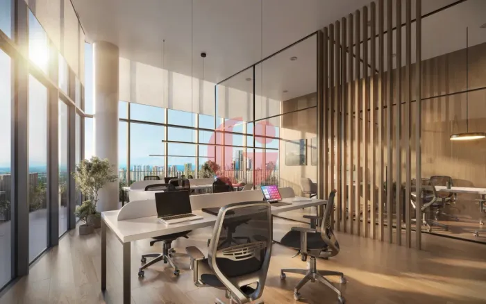 Sala comercial à venda no edifício MARTIM - PARQUE UNA com 77,68m²