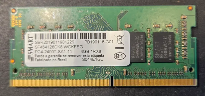 Memória DDR4 4gb 2400 MHz 