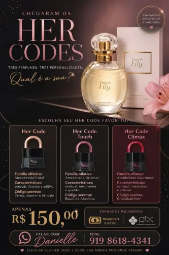 Lily,Her code,Malbec promoção