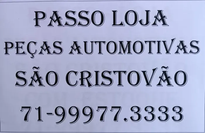 São Cristóvão PASSO Loja de Peças Automotivas em Salvador BA