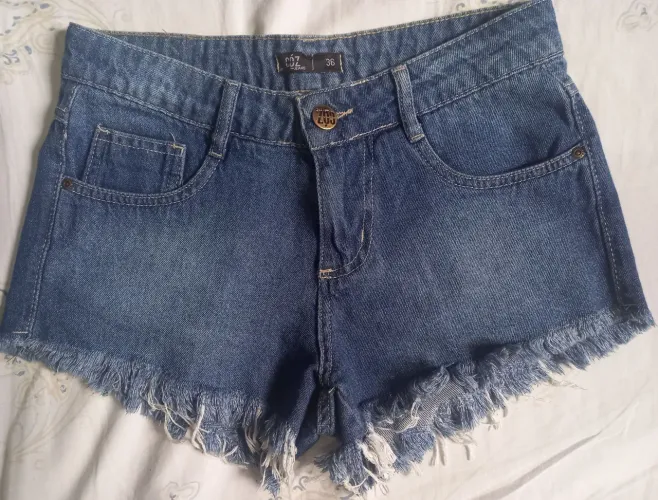 Short Jeans sem elastano tamanho 36