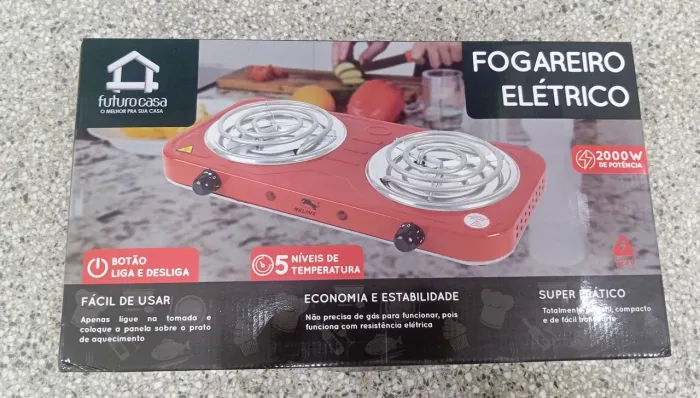 FOGÃO ELÉTRICO 2 BOCAS 2000W