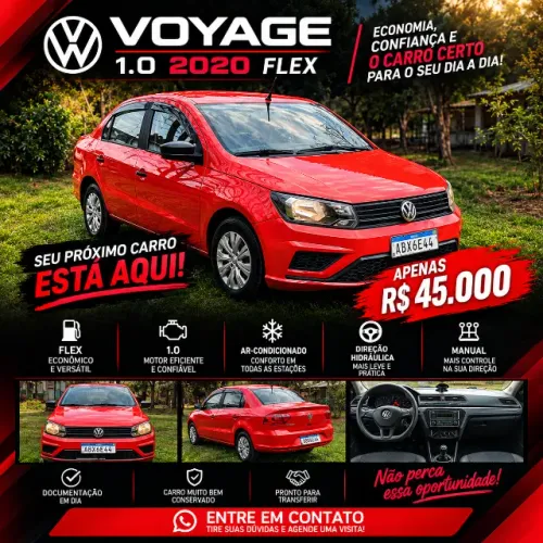 Volkswagen Voyage 1.0 Flex 12V 4P 2020