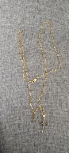 Corrente de ouro e pulseira 