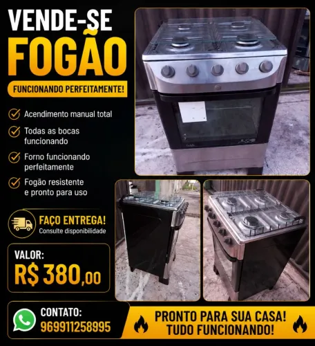 Vendo este fogao funcionando perfeitamente Faço entrega Aceito cartão