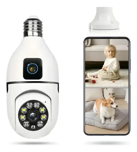 Câmera de Segurança Wifi Smart Lente 360° Visão Noturna