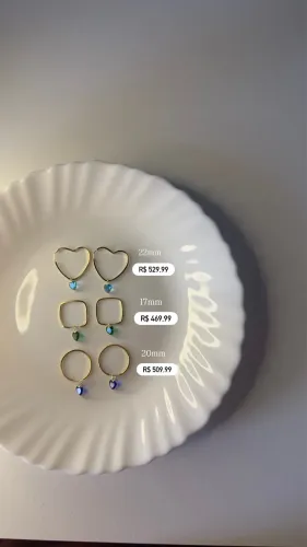 Argola de ouro 18k