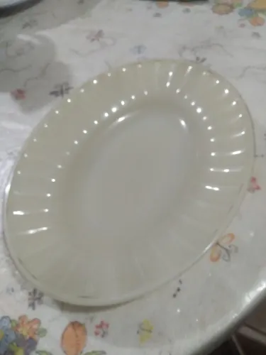 Tigela vintage oval opaline - decor afetiva