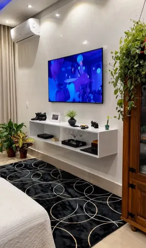 Rack Suspenso Planejado Branco - excelente estado