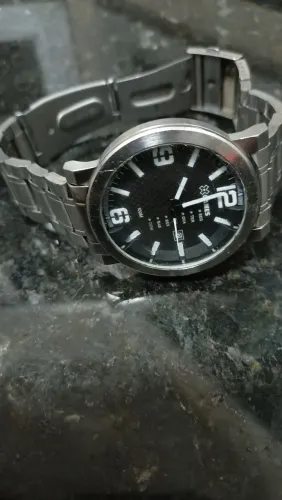 Relógio aço inox