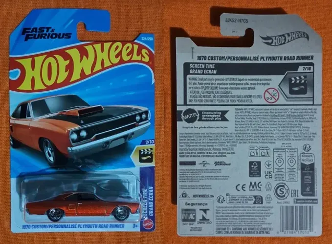 Hot Wheels - Fast & Furious: 1970 Custom Plymouth Road Runner