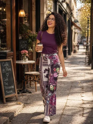 Calça vintage super elegante