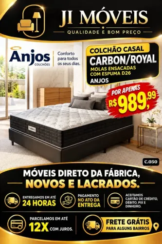 Móveis novos, entrega