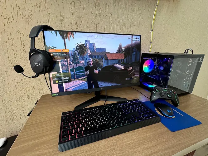 ? PC GAMER COMPLETO COM RX 7600 + 180Hz - OPORTUNIDADE