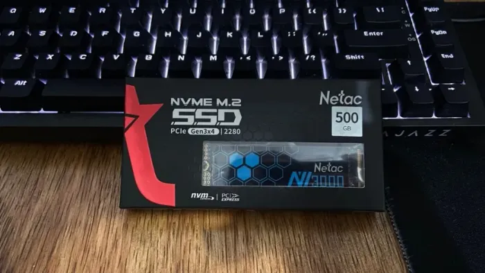SSD NVMe M.2 Netac 500GB - NOVO NA CAIXA
