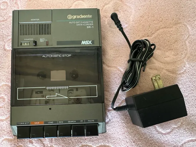 Aparelho fita K7 para computador MSX Gradiente