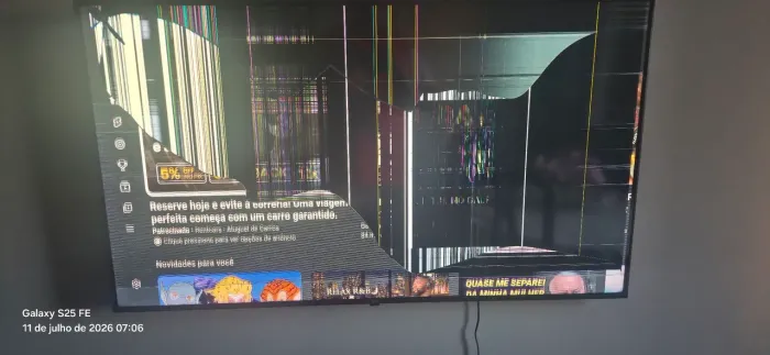 Tv LG 55" com defeito
