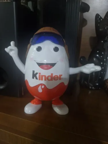 Antigo boneco dispenser Kinder Ovo - aprox 25cm ( lindo )
