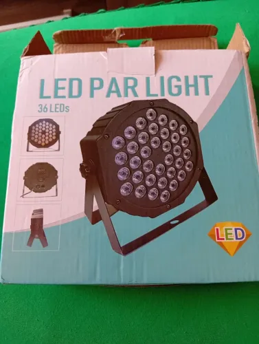 Canhão, o par, 36 LEDs, RGB, Auto, Sound, DMX512