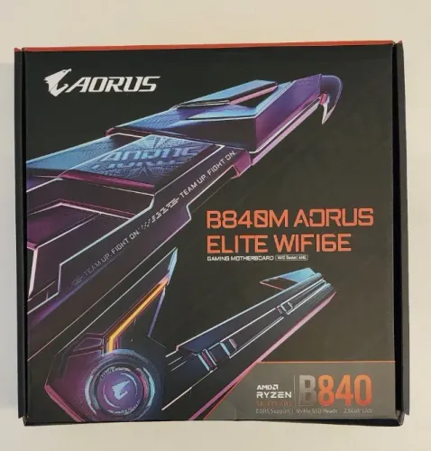 Placa Mae Gigabyte B840M Aorus Elite WiFi 6E AM5 DDR5 Sem Uso com NF