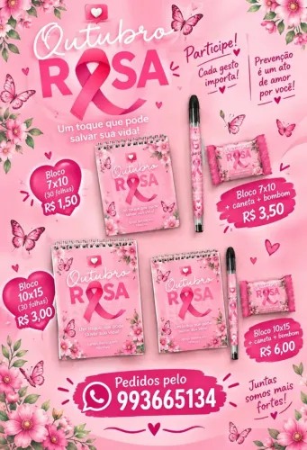 Kit, bloquinho, caneta e bombom personalizados