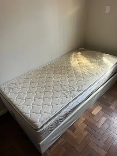 Cama + Colchão Ortobom Ouro Spring 