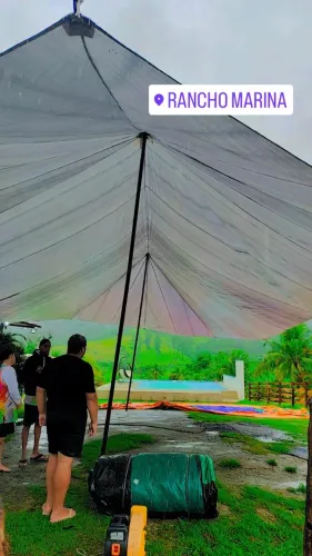 Lona de circo 20x11 prata
