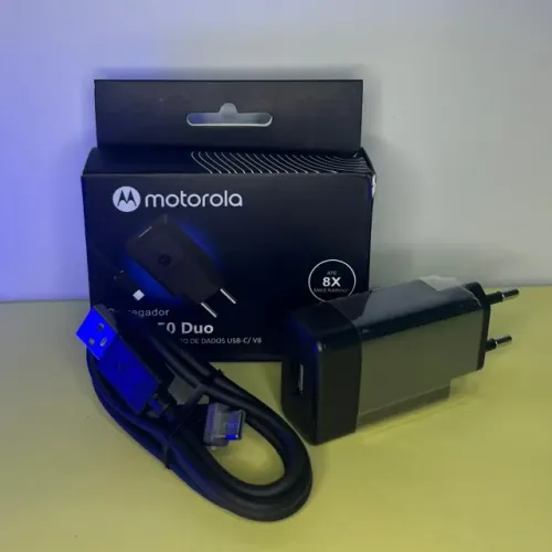 CARREGADOR MOTOROLA TIPO C - FAÇO ENTREGA