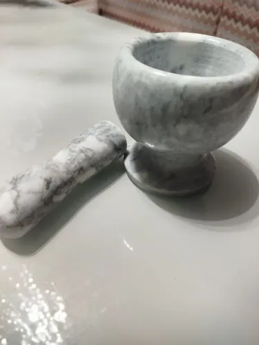Pilão de pedra com socador
