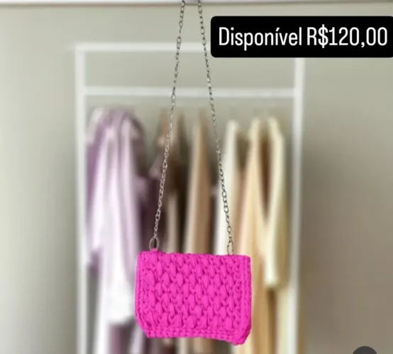 Bolsa clutch de crochet