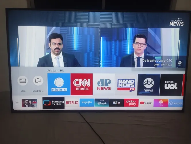 TV Samsung 55polegadas Smart TV funcionando (Leia o Anúncio)