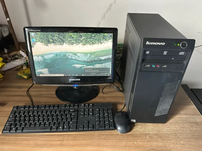 Computador i3 terceira geração lenovo completo para empresas tela 16 pol e ssd 
