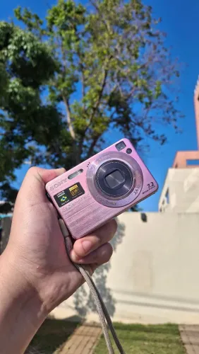 Câmera Sony Cybersho DSC-W120 ROSA 7.2 megapixels FUNCIONANDO