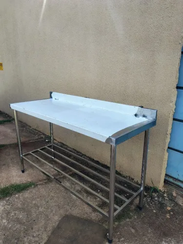 Bancada de inox 150×58×90