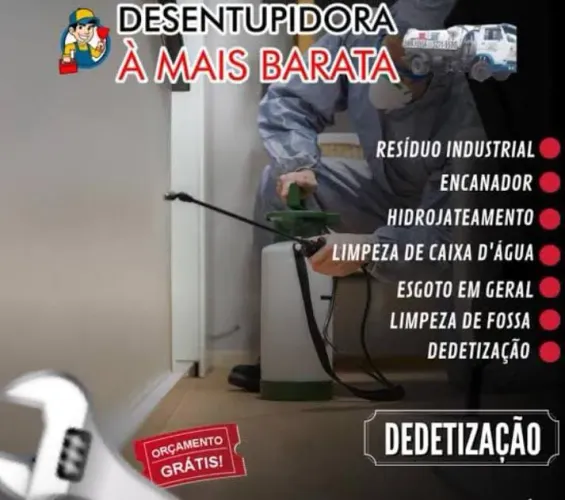 Desentupidora em geral a mais barata da cidade leia a descrição!!!!
