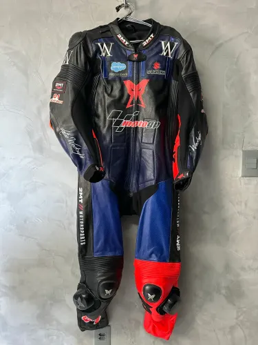 Macacão de Moto 2MT Racing Couro - Estilo MotoGP - Pouco Uso