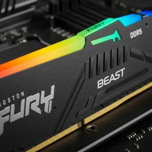 Memória RAM DDR5 32GB (2x16GB) Kingston Fury Beast RGB 5200mhz