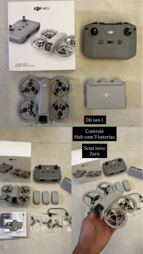 DJI neo 1 Completo Controle + Hub com 3 bateria