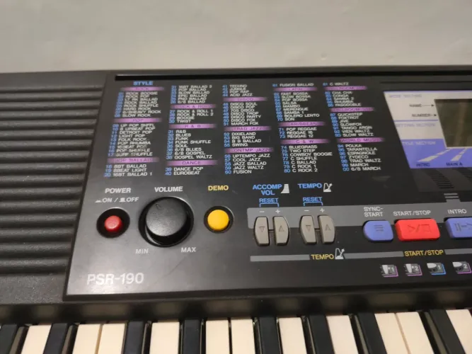 Teclado musical conservado