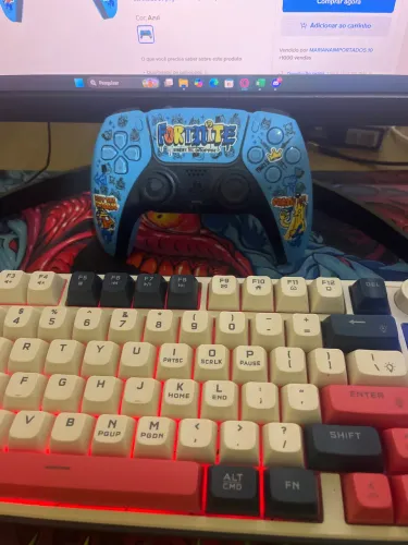 Controle Sem Fio Dualsense Edição Limitada do Fornite Ps5 Cor Azul (Novo)