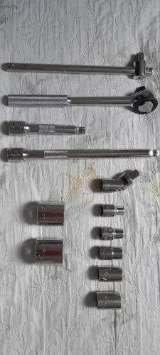 KIT de Soquetes Chave Catraca e Extensores - 12 peças - (K02)