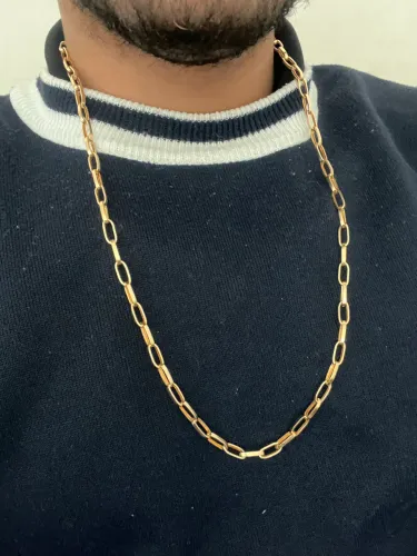 Corrente Tijolinho Grossa Ouro 18k