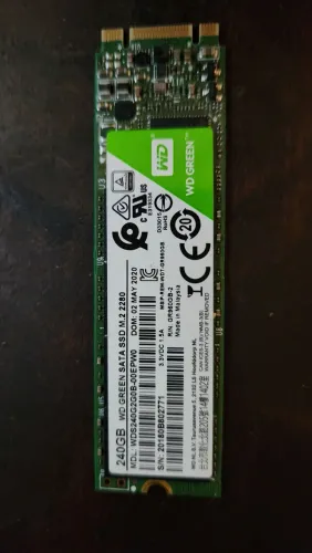 SSD M.2 SATA WD Green 240GB - Ótimo Estado